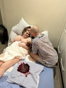 mother and newborn after birth 