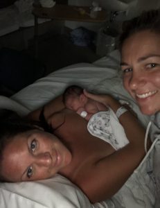 Melissa & Yasmin selfie picture with their beautiful girl