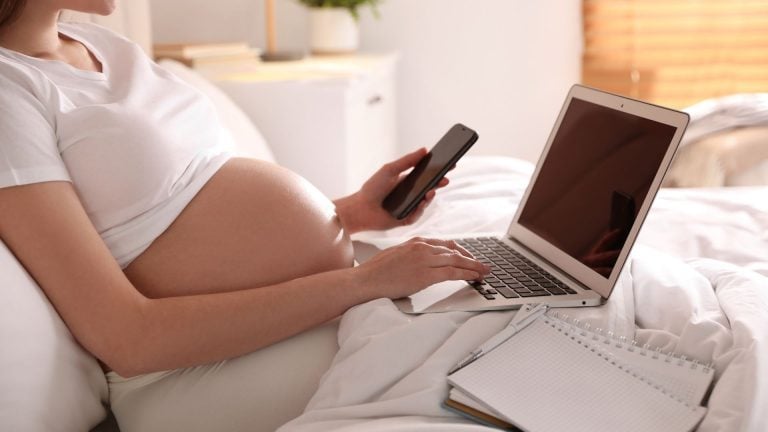 Hypnobirthing Online Classes are accessible via computer or mobile device.