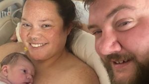 mum after giving birth