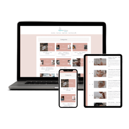 Positive Birth Program Online Course (Childbirth Classes) by Hypnobirthing Australia™ - Access anywhere, anytime on computer, tablet or mobile device.